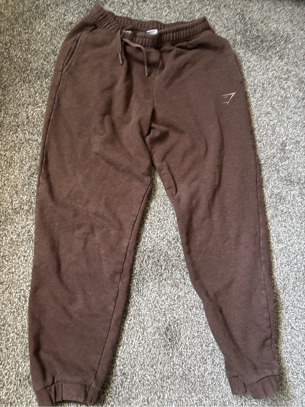 Gymshark Brown Joggers with Drawstring